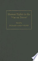 Human rights in the 'war on terror' / edited by Richard Ashby Wilson.