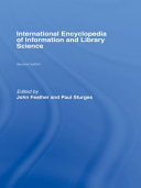 International encyclopedia of information and library science edited by John Feather and Paul Sturges.