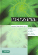 Lean evolution : lessons from the workplace / Nick Rich ... [et al.].