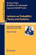 Lectures on probability theory and statistics Ecole d'ete de probabilites de Saint-Flour XXVI - 1996 / E. Gine, G.R. Grimmett, L. Saloff-Coste ; editor P. Bernard.
