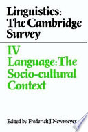 Linguistics : the Cambridge survey / edited by FrederickJ. Newmeyer