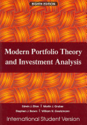 Modern portfolio theory and investment analysis / Edwin J. Elton ... [et al.].
