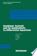 Nonlinear analysis and its applications to differential equations / M.R. Grossinho ... [et al.], editors.