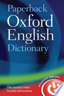Paperback Oxford English dictionary.