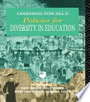 Policies for diversity in education / edited by Tony Booth ...[et al.].