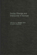 Policy change and discourse Europe / Claudio M. Radaelli and Vivien A. Schmidt.