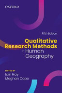 Qualitative research methods in human geography.