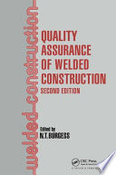 Quality assurance of welded construction / edited by N.T. Burgess.