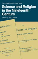 Science and religion in the nineteenth century / edited by Tess Cosslett.