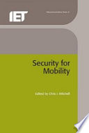 Security for mobility / edited by Chris J. Mitchell.