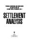 Settlement analysis.