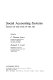 Social accounting systems : essays on the state of the art / edited by F. Thomas Juster, Kenneth C. Land.