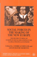 Social forces in the making of the new Europe : the restructuring of European social relations in the global political economy / edited by Andreas Bieler and Adam David Morton.
