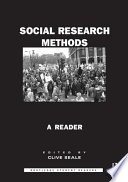 Social research methods : a reader / edited by Clive Seale.