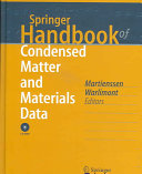 Springer handbook of condensed matter and materials data / W. Martienssen, H. Warlimont (eds.).