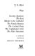 T.S. Eliot : plays : a casebook / edited by Arnold P. Hinchliffe.