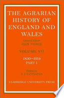The Agrarian history of England and Wales / general editor Joan Thirsk