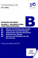 The Building Regulations 2000 : approved document B : fire safety.