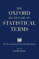 The Oxford dictionary of statistical terms.