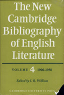 The new Cambridge bibliography of English literature edited by I.R. Willison.
