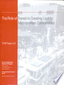 The role of transit in creating livable metropolitan communities / Project for Public Spaces, Inc.
