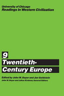 Twentieth-century Europe / edited by John W. Boyer and Jan Goldstein.