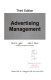 Advertising management / David A. Aaker, John G. Myers.