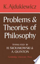 Problems and theories of philosophy.