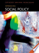 Introducing social policy / Cliff Alcock, Sarah Payne, Michael Sullivan.