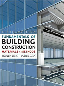 Fundamentals of building construction : materials and methods.