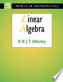 Linear algebra / R. B. J. T. Allenby.