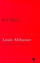 For Marx / by L. Althusser.
