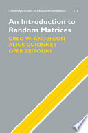 An introduction to random matrices / Greg W. Anderson, Alice Guionnet, Ofer Zeitouni.
