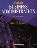 Modern business administration / Robert C. Appleby.