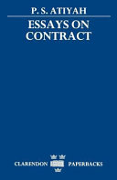 Essays on contract / P.S. Atiyah.