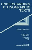 Understanding ethnographic texts / Paul Atkinson.