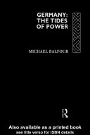 Germany : the tides of power / Michael Balfour.