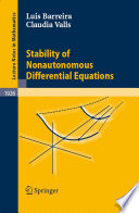 Stability of nonautonomous differential equations by Luis Barreira, Claudia Valls.