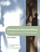 Financial accounting : practice and principles / by Jan Bebbington, Rob Gray and Richard Laughlin.