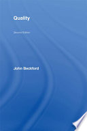 Quality : an introduction / John Beckford.