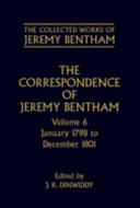 The correspondence of Jeremy Bentham edited by J.R. Dinwiddy.