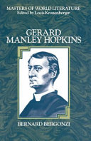 Gerard Manley Hopkins / by Bernard Bergonzi.