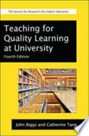 Teaching for quality learning at university : what the student does.