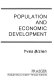 Population and economic development.