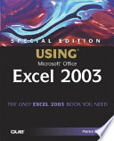Using Microsoft Office Excel 2003 / Patrick Blattner.