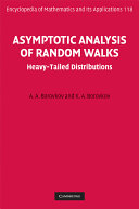 Asymptotic analysis of random walks : heavy-tailed distributions / A.A. Borovkov, K.A. Borovkov ; translated by O.B. Borovkova.