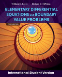 Elementary differential equations and boundary value problems / William E. Boyce, Richard C. DiPrima.