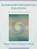 Elementary differential equations / William E. Boyce, Richard C. DiPrima.