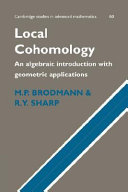 Local cohomology / M.P. Brodmann, R.Y. Sharp.