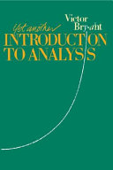 Yet another introduction to analysis / Victor Bryant.